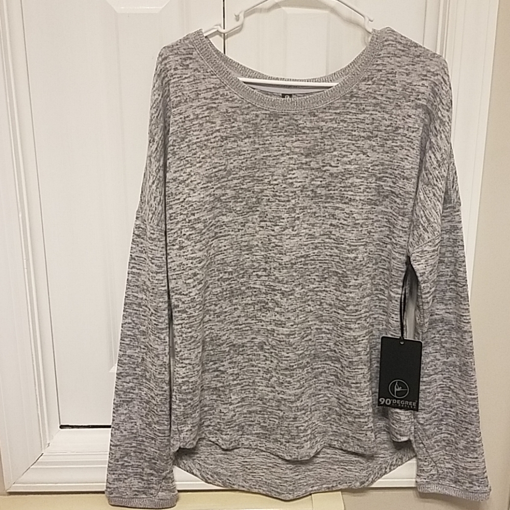 Grey long sleeve shirt